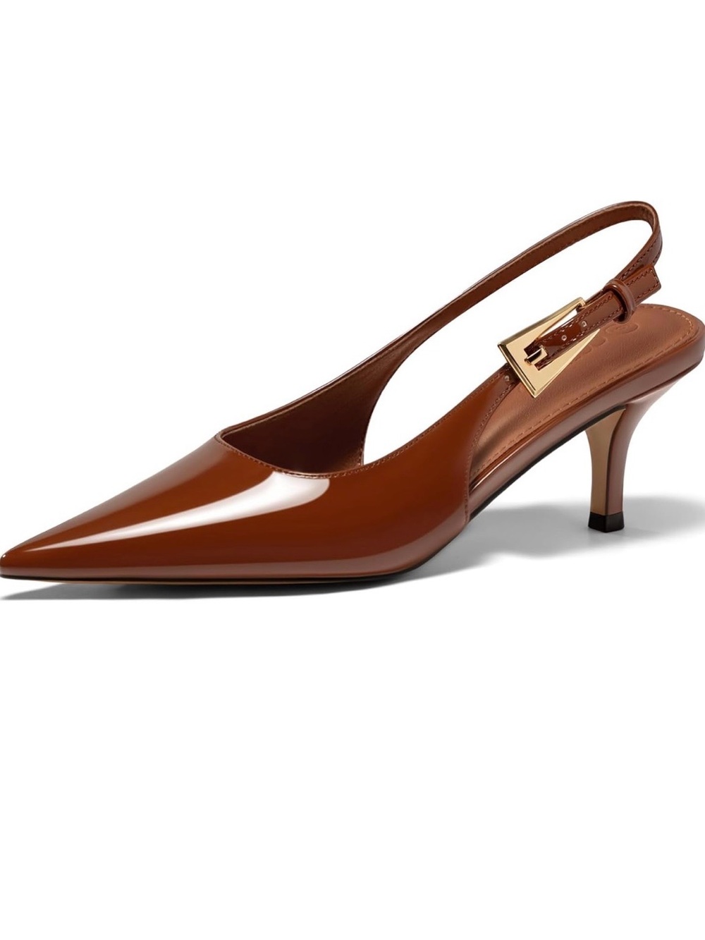 NEW COUTGO women’s Pointed Slingback Kitten Heel shoes size 7
